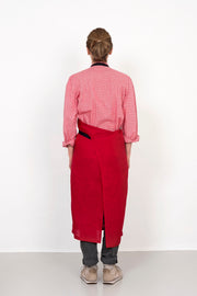 Linen Travail Apron | Poppy Red