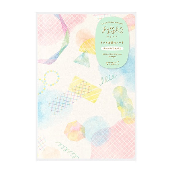 Midori B6 Yuru Log Notebook - Watercolor