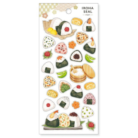 Iroha Seal Stickers | Rice Ball