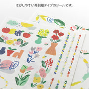 Midori Yuru Log Stickers - Textile