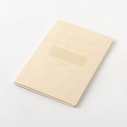 Midori B6 Yuru Log Notebook - Monthly Free Diary & Square Border