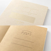 Midori B6 Yuru Log Notebook - Monthly Free Diary & Square Border
