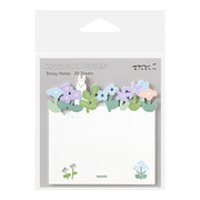 Die-Cut Sticky Note | Rabbit Flower Garden