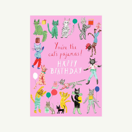 Cat's Pajamas Bday Card