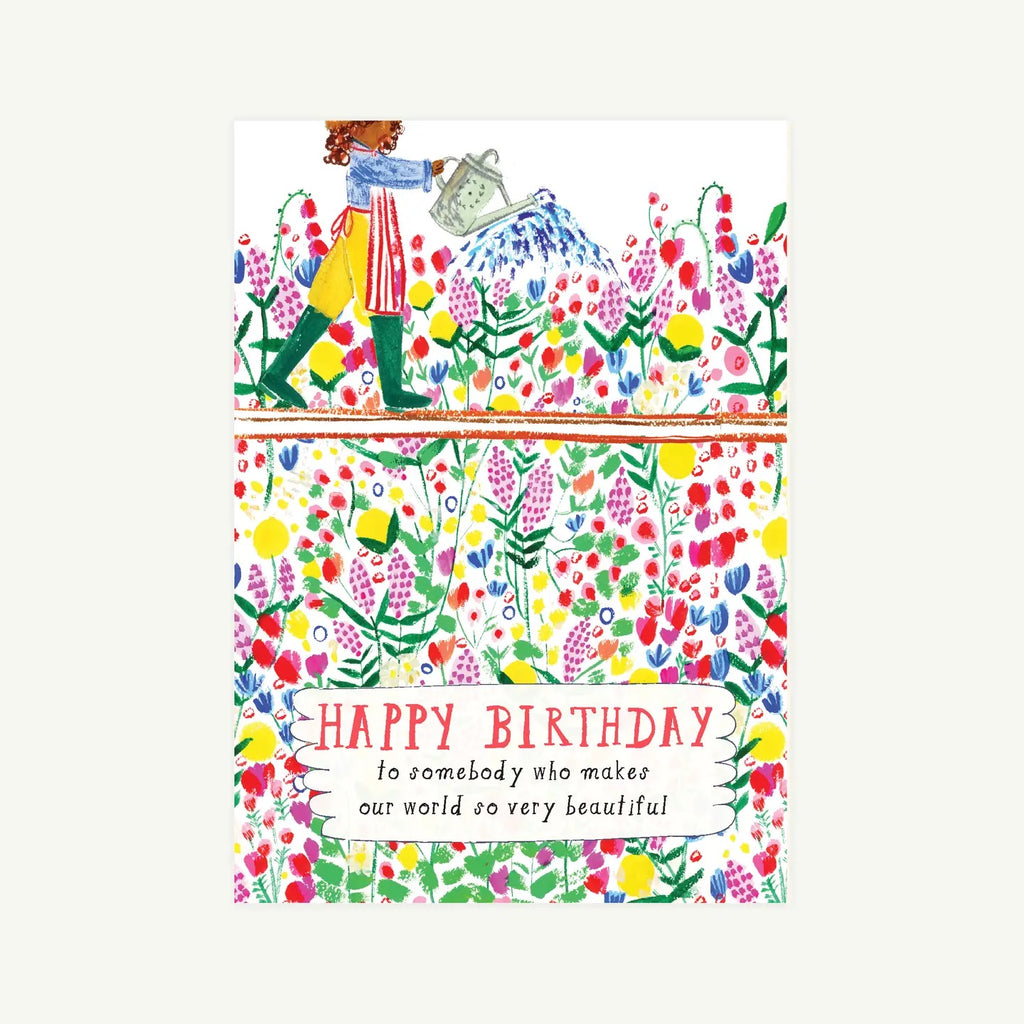 Happy Birthday Beautiful Garden Card