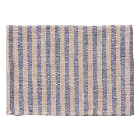 Blue & Oatmeal Stripe (Jack) | Linen Kitchen Cloth