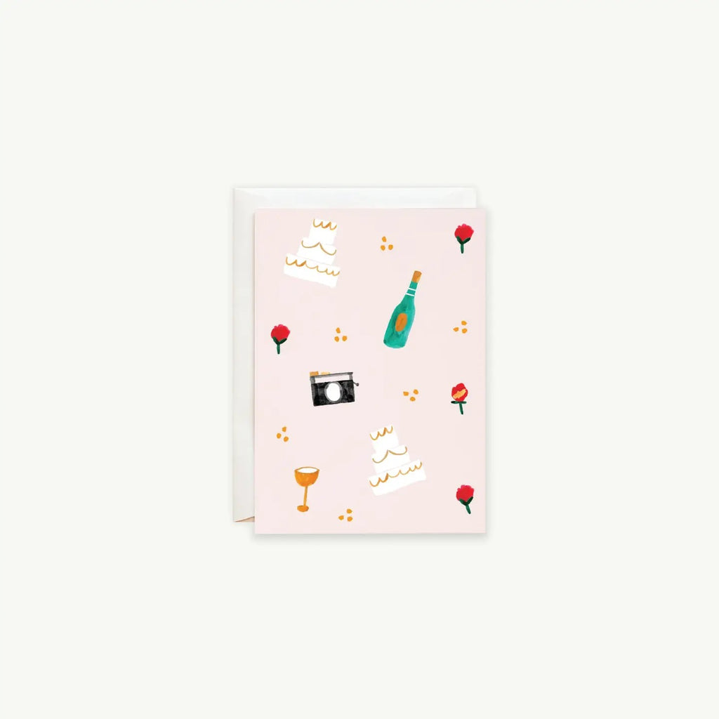 Mr. Boddington’s Studio Mini Card - Vanilla Cake and Bubbly