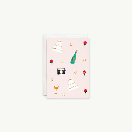 Mr. Boddington’s Studio Mini Card - Vanilla Cake and Bubbly