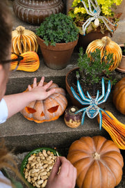 Hanging Spiders Paper Ornaments