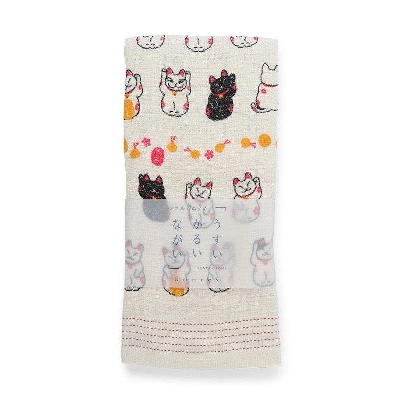 Fortune/Lucky Cats Tea Towel