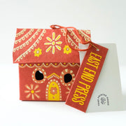 Gingerbread House Screen-Printed Ornament