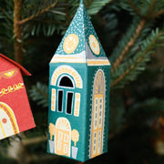 Winter Steeple Screen-Printed Ornament