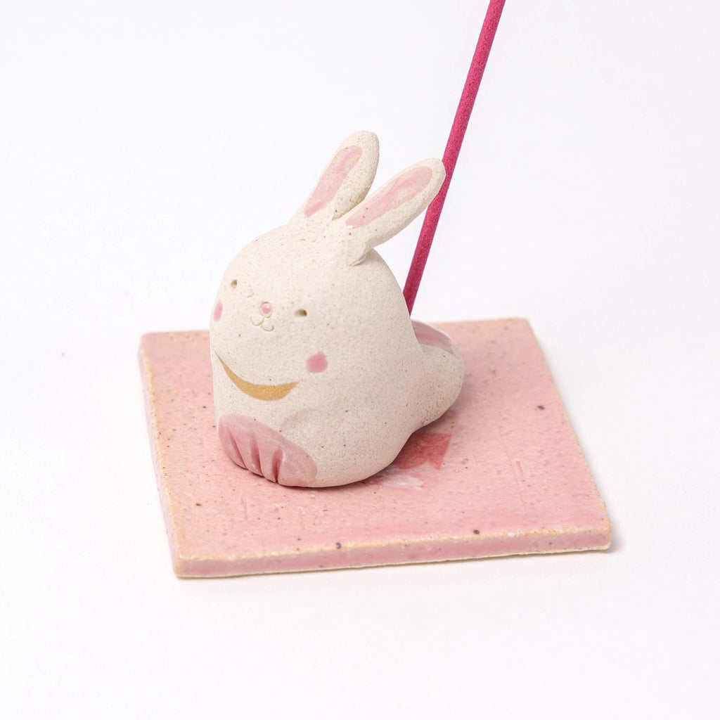 Handmade Pink Cute Rabbit Incense Holder