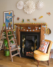 Large Curved White Star