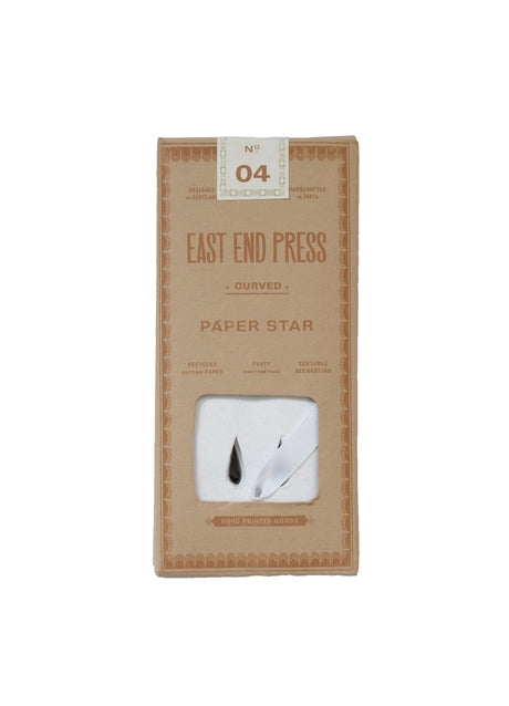 Small Curved White Star