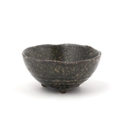 Mino Ware 3 Footed Mini Bowl - Black