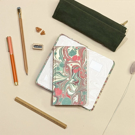 Marble Pocket Hardcover Journal Halcyon