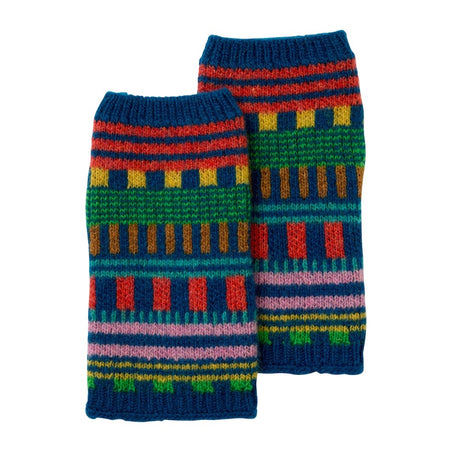 Multi Stripe Wristwarmers