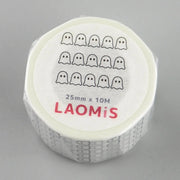 LAOMiS 5 Ghost Scary Spooky Rating Writable Washi Tape