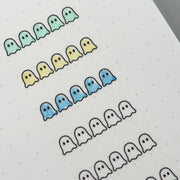LAOMiS 5 Ghost Scary Spooky Rating Writable Washi Tape