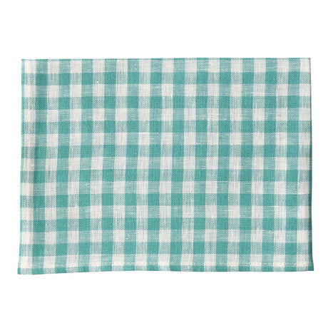 Mint Green Gingham | Linen Kitchen Cloth