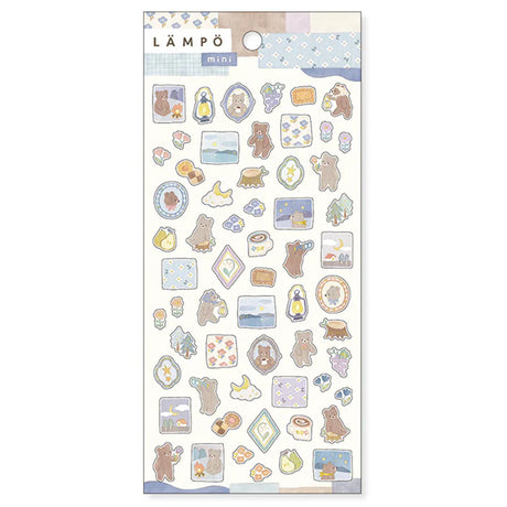 LAMPO Nighttime Bear Stickers