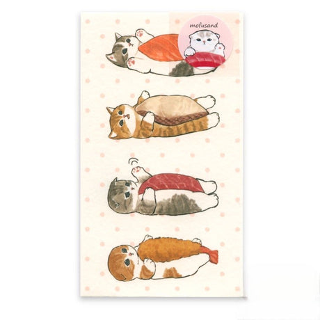 Mofusand Cats Envelopes  - Sushi