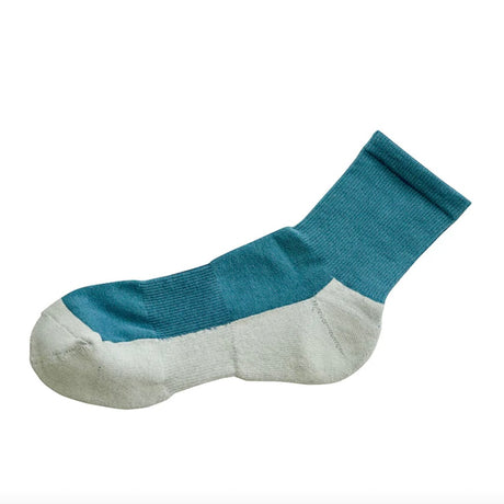 Nishiguchi Kutsushita Cotton Cashmere Walking Socks | Lake Blue