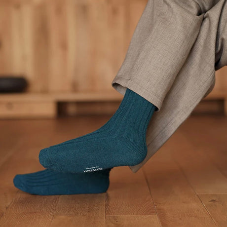 Nishiguchi Kutsushita Cashmere Ribbed Socks | Boston Bag (2024 Limited Color)