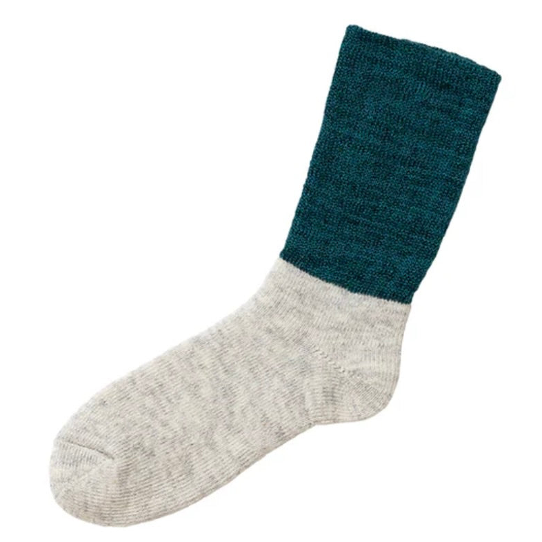 Nishiguchi Kutsushita Mohair Wool Pile Socks | T-Green (2024 Limited Color)