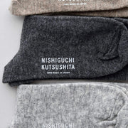 Nishiguchi Kutsushita Cashmere Wool Socks | Charcoal | Small Only