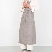 Linen Full Apron | Brown Gingham (Josh)