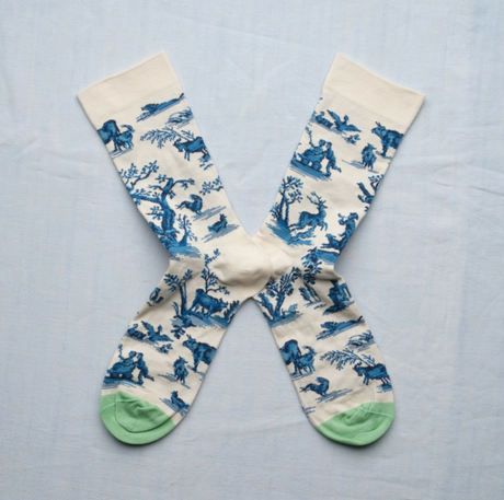 Bonne Maison Toile de Jouy - Countryside Delights | Midcalf Sock