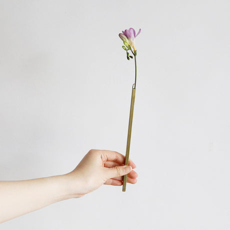 Wall Brass Stick Vase | Large