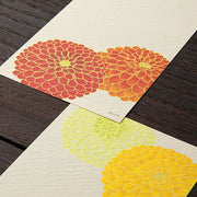 Message Letter Pad Pompom Chrysanthemum