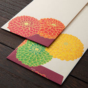 Pompom Chrysanthemum Washi Envelope