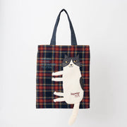 Kusuguru Japan Nago Cat Embroidered Small Tote