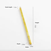 Wall Brass Stick Vase | Large