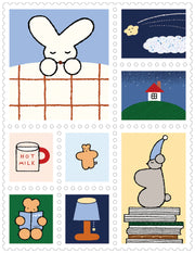KITTA Portable Postage Stamp Style | Clear | Bedtime