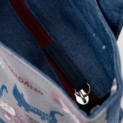 Kusuguru Japan Embroidered Cat Fabric Tote Bag