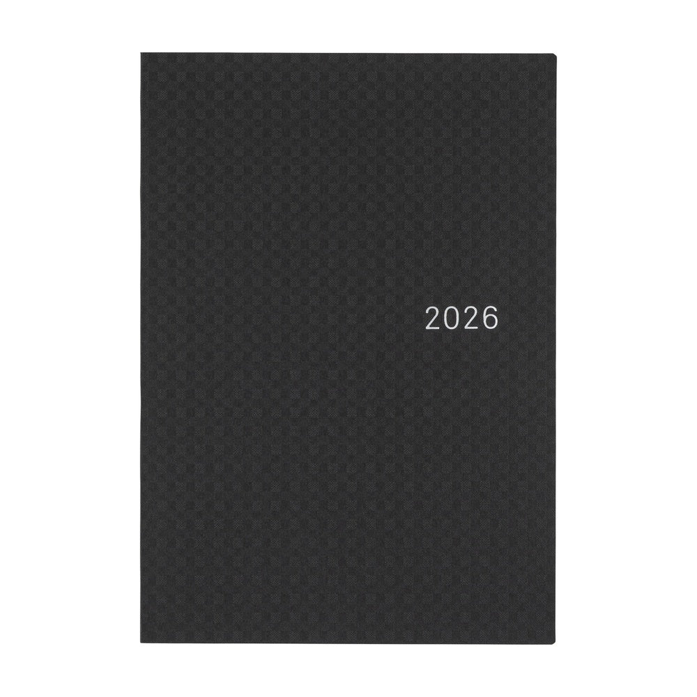 HOBONICHI TECHO HON 2026 | A5 | Paper Series: Black Gingham