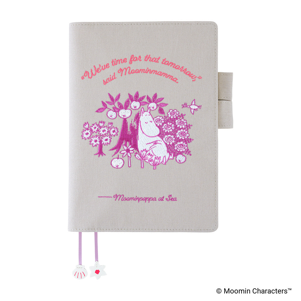 HOBONICHI | A5 Original Cover | Moomin: My Yard (Pink Gray)
