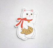 Maneki Neko Sticker Lucky Cat Sticker