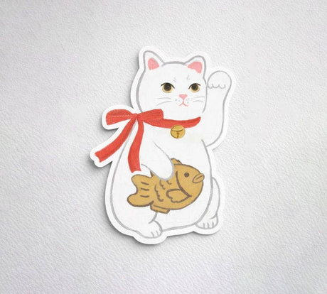 Maneki Neko Sticker Lucky Cat Sticker