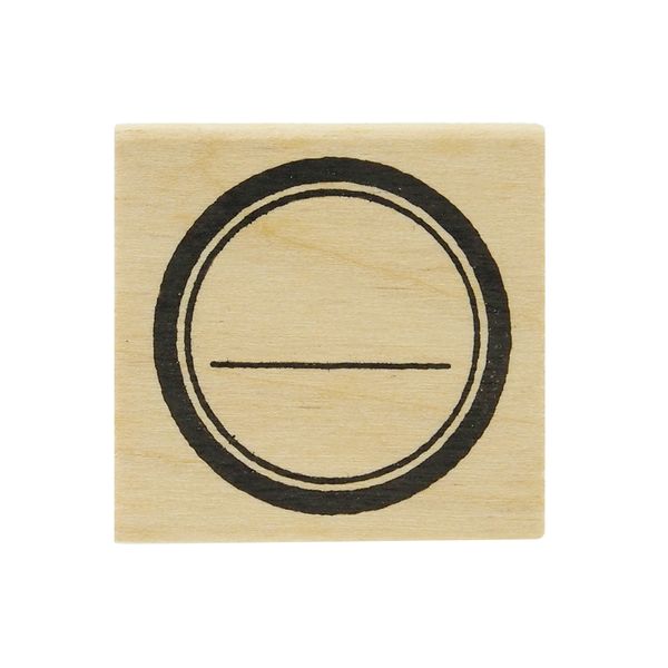 Circle with a Line Stamp