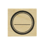 Circle with a Line Stamp