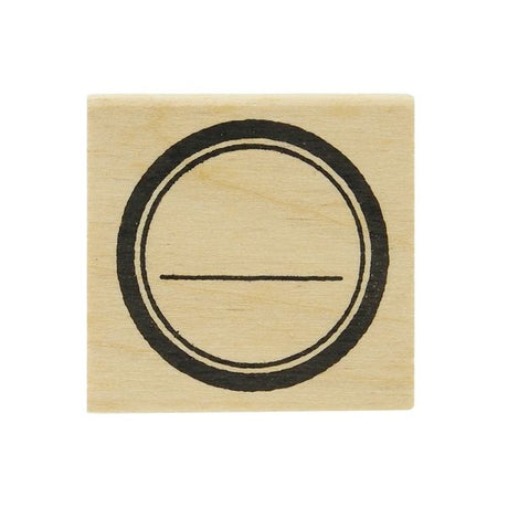 Circle with a Line Stamp