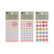 TSUKI no IRO Transparent Dot Stickers | Asst. Sizes