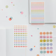TSUKI no IRO Transparent Dot Stickers | Asst. Sizes