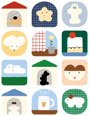 KITTA Portable Stickers | Clear Small | Home